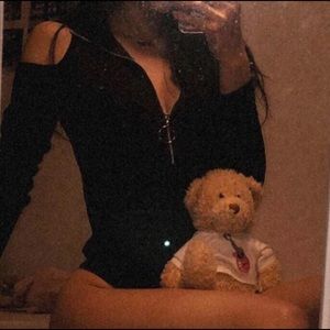 Cold Shoulder Zip-Up O-Ring Bodysuit